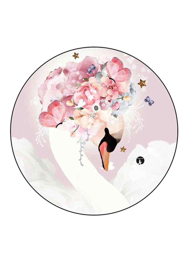 RKN Swan Printed Fridge Magnet Round  Multicolour - Image 2