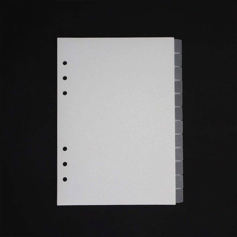 etspolt A5 Binder Dividers,12 Tab Transparent Binder Index Dividers, 6 Holes Plastic Clear Binder Dividers with Tabs Loose Leaf Page Tab Dividers (12) - Image 4