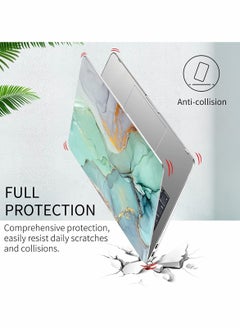 Excefore Laptop Case  Compatible with MacBook Air 13 Inch 2020 2019 2018 Release A2337 M1/A2179/A1932,Colorful Marble Case with Keyboard Cover Skin for MacBook Air 2020 with Touch ID  - Image 3