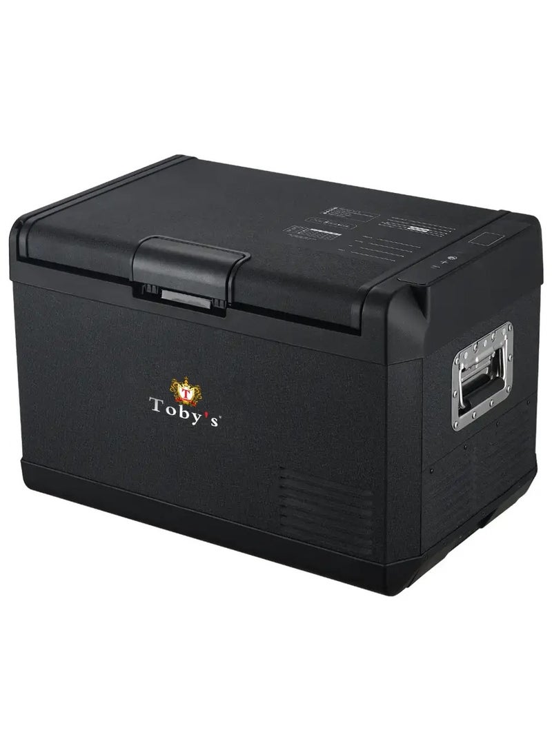 Toby's Toby's TR-47 Car Fridge 47 Liter Mini Fridge 12/24v Car Refrigerator Portable Camping Fridge Freezer Truck Electric Cool Box for Campervan RV Boat Travel Picnic,-18℃ to +10℃/Low Consumption - Image 1