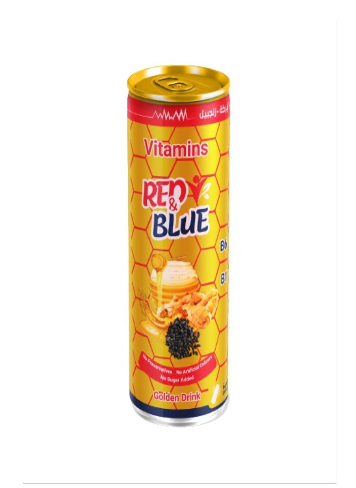 RED AND BLUE - Red & Blue Vitamins Drink Gold 250 ml - Image 1