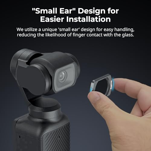 SMALLRIG Magnetic ND Filters Set for DJI Osmo Pocket 4/3, Includes ND8, ND64, ND256 Multi-Coating Filter and Screen Protector, Accessories for Outdoor Lens Protection & Exposure Control 4774 - Image 2