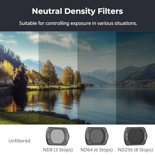 SMALLRIG Magnetic ND Filters Set for DJI Osmo Pocket 4/3, Includes ND8, ND64, ND256 Multi-Coating Filter and Screen Protector, Accessories for Outdoor Lens Protection & Exposure Control 4774 - Image 4