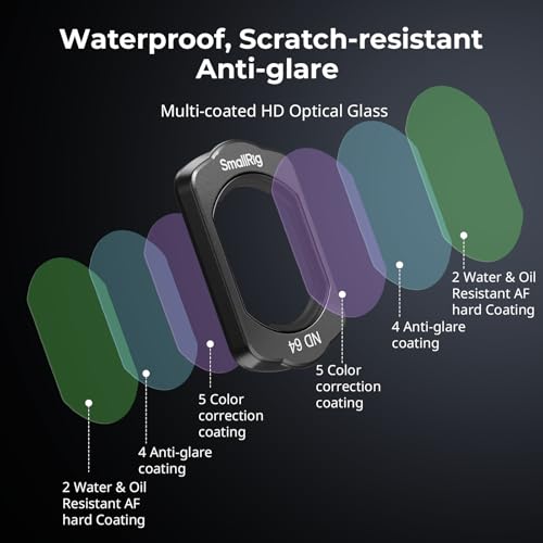 SMALLRIG Magnetic ND Filters Set for DJI Osmo Pocket 4/3, Includes ND8, ND64, ND256 Multi-Coating Filter and Screen Protector, Accessories for Outdoor Lens Protection & Exposure Control 4774 - Image 5