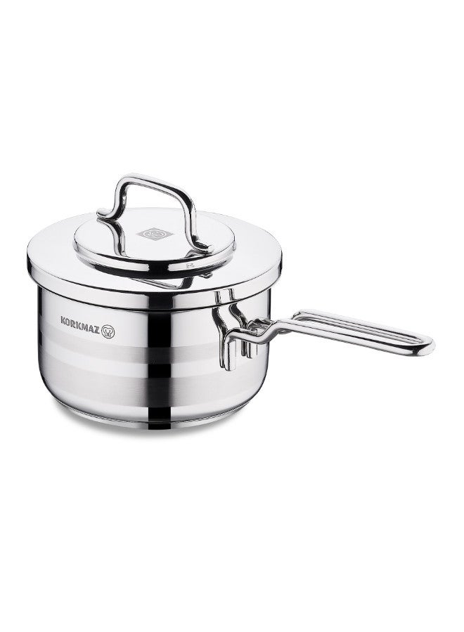 Korkmaz Astra 2 Stainless Steel Casserole, capacity 16 cm