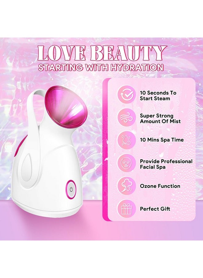 KEEPOW - Steamer For Cold Cough Vapourizer Steamer For Face Steam Inhaler Vaporizer Machine With Nano-Ionic Technology Fast Mist In 50Sec Uv Steam Sterilization Aroma Diffuser Tray - Image 1