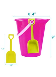 9 Large Sand Bucket With Shovel [12 Pack Bulk] Beach Buckets Beach Toys For Kids & Toddlers Party Favors Holders - pzsku/ZF6C1738874246148FCC3Z/45/_/1720608861/932c18c7-4952-4e85-bb7d-4b7748a1c2fe