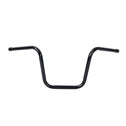 12 Rise 78 Drag Ape Hanger Handlebar Fit Bobber Brat Cafe Chopper Custom Motorcycles Harley Sportster Gloss Black