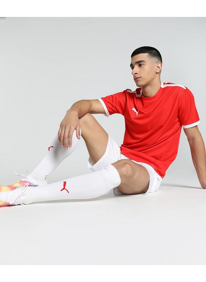 Puma Men's Solid Regular Fit T-Shirt (704917_Red-White - Image 5