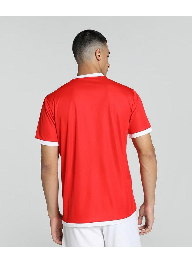 Puma Men's Solid Regular Fit T-Shirt (704917_Red-White - Image 4