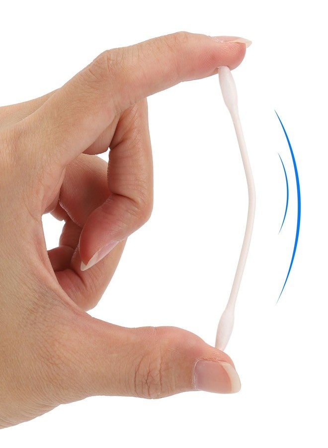 بي تي واي ام اس ٨٠٠ قطعة من أعواد القطن ذات الرؤوس الدقيقة، ٣ بوصات، ذات طرفين مدببين، مع أعواد ورقية، أعواد قطنية، أدوات تطبيق ذات رؤوس قطنية - Image 4