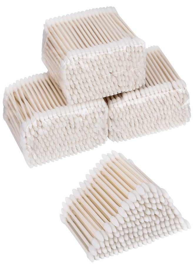 بي تي واي ام اس ٨٠٠ قطعة من أعواد القطن ذات الرؤوس الدقيقة، ٣ بوصات، ذات طرفين مدببين، مع أعواد ورقية، أعواد قطنية، أدوات تطبيق ذات رؤوس قطنية - Image 1