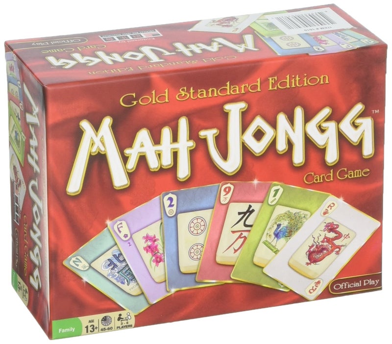 كونتينيوم غايمز Continuum Games Mah Jongg Card Game الإصدار القياسي الذهبي لمتعة العائلة - القواعد الأمريكية والصينية هدية رائعة للمراهقين والبالغين، محمولة وسهلة التعلم مع عمل فني مذهل وليس فقط البلاط - Image 4