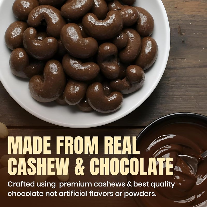 Karish Cashew Dragee Milk Chocolate 180g Jar – Crunchy Nut Snack Coated in Smooth Milk Chocolate, Perfect for Gifting & Sharing - Image 2