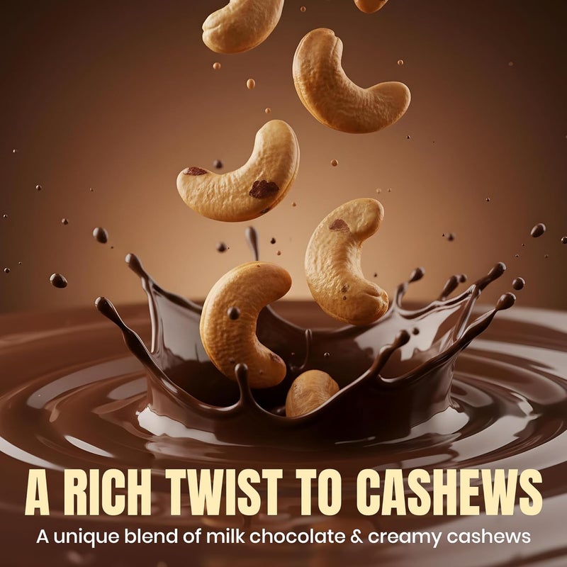 Karish Cashew Dragee Milk Chocolate 180g Jar – Crunchy Nut Snack Coated in Smooth Milk Chocolate, Perfect for Gifting & Sharing - Image 5