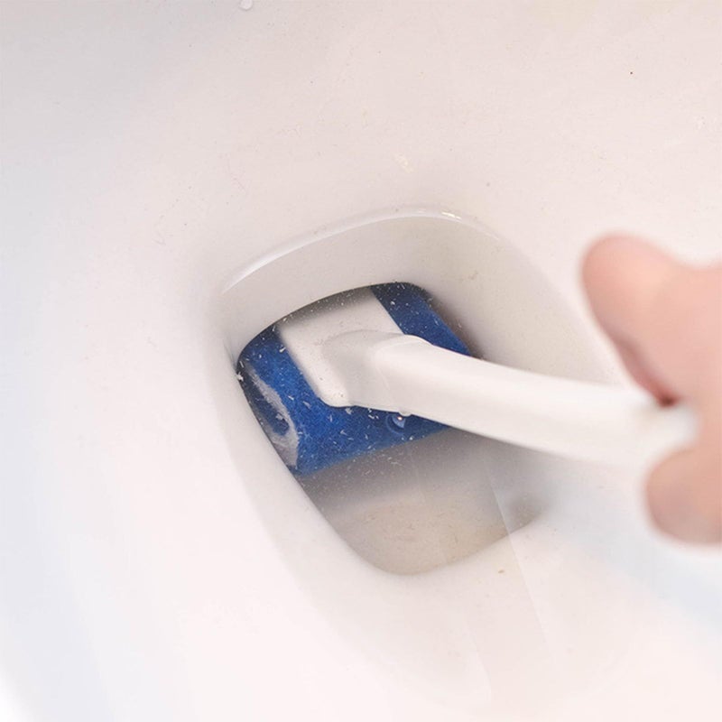 فرشاة مرحاض منحنية مع شعيرات نايلون ناعمة - أداة تنظيف حوض الحمام - Image 3