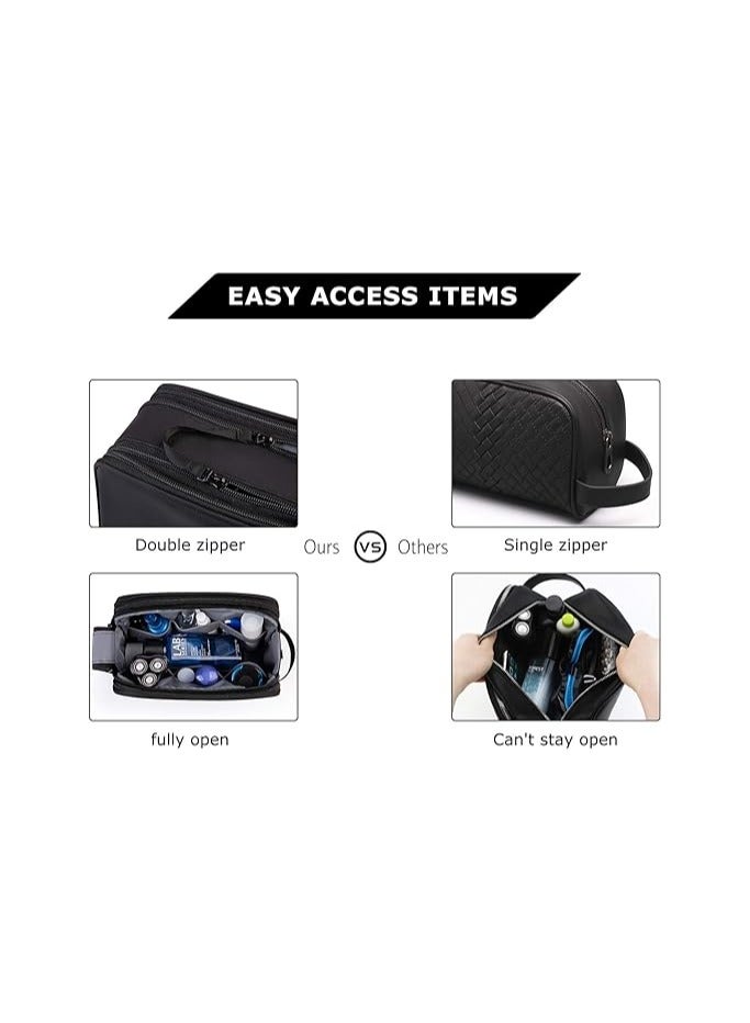 عام حقيبة حمام للرجال، منظم حمام متنقل حقيبة شحذ مقاومة للماء للاكسسوارات الحمام - Image 3