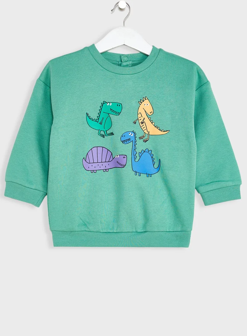 Marks & Spencer Kids Dinosaur Print Sweatshirt