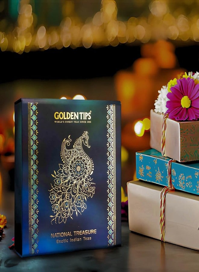 Golden Tips National Treasure Exotic Indian Darjeeling Tea Box (2.46oz - 70 gm - 35 cups) - Image 2