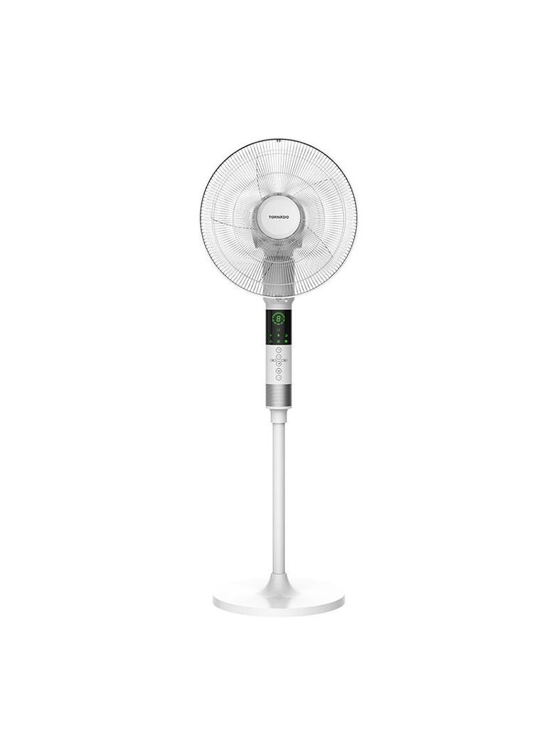 تورنيدو - مروحة استاند تورنيدو 16 بوصة ، 5 ريشة ، ريموت ، أبيض EFS-360/903GW - Image 1