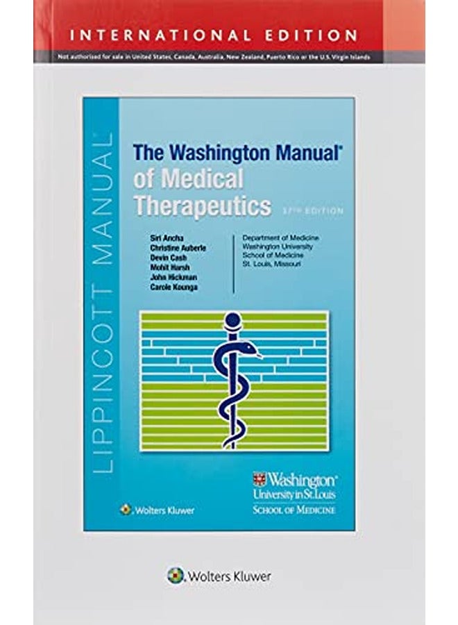 Wash Man Medical Therap 37e (Int Ed) PB 