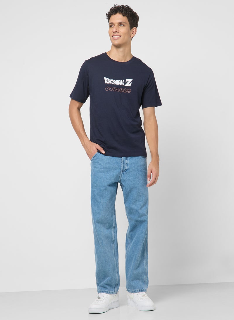 JACK & JONES Graphic Crew Neck Regular Fit T-Shirt - Image 4