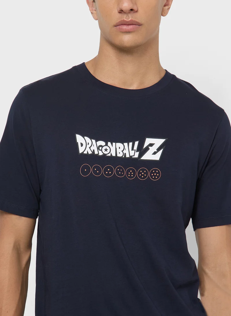 JACK & JONES Graphic Crew Neck Regular Fit T-Shirt