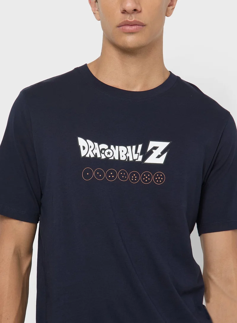 JACK & JONES  Graphic Crew Neck Regular Fit T-Shirt for Men | Best Price UAE