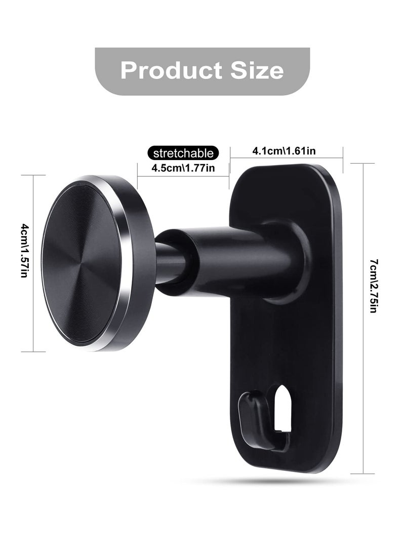 KASTWAVE - 2 PCS Retractable Headphone Stand,Sticky Headset Hanger - Adhesive Headphone Holder Hook Mount,for All Headsets,Earphone Clamp for AirPods Max/Beats/Sony/Sennheiser Music Headphones - Image 1