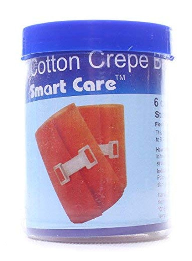 SMARTCARE Crepe Bandage (8 cm x 4 m) - Premium Elastic Compression Wrap for Support and Recovery - Image 1