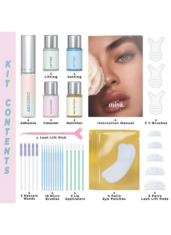 MIYA LASH Lash Lift Kit ; Keratin Eyelash Perm Kit ; Semi Permanent Lvl Curling & Lifting Eyelashes ; Includes All Tools & Accessories ; Professional Result ; Home & Salon Use ; Vegan Eyelash Lift Kit  - Image 4