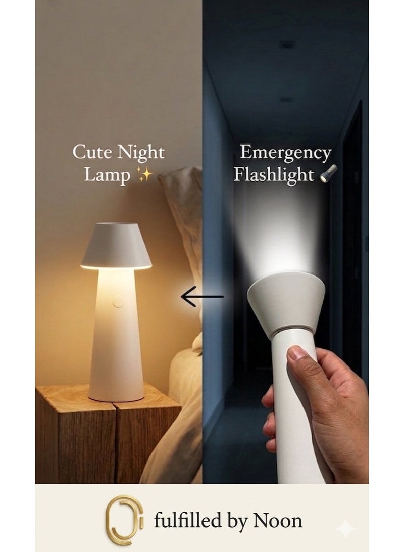 SouqWay Cute Night and Emergency Lamp | Aura Lamp | Multi-Functional - Extendable Aura Lamp, Flashlight & Camping Lantern - Infinite Dimming, Rechargeable Night Light for Home, Travel, Camping - Image 1
