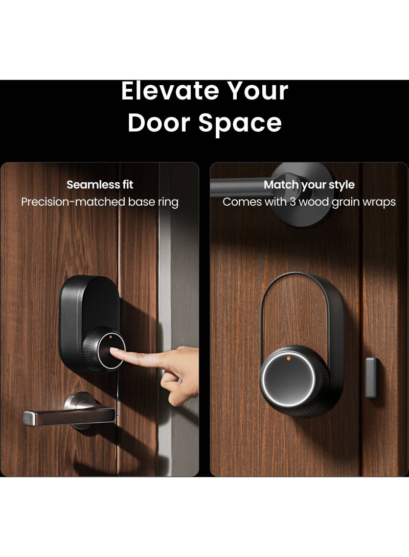 SwitchBot Lock Ultra Smart Door Lock, Fingerprint, NFC, Passcode, Bluetooth & Wi-Fi Hub, Keyless Entry for Home & Office, Easy Installation, Works with Alexa, Google & Apple Home - Image 3