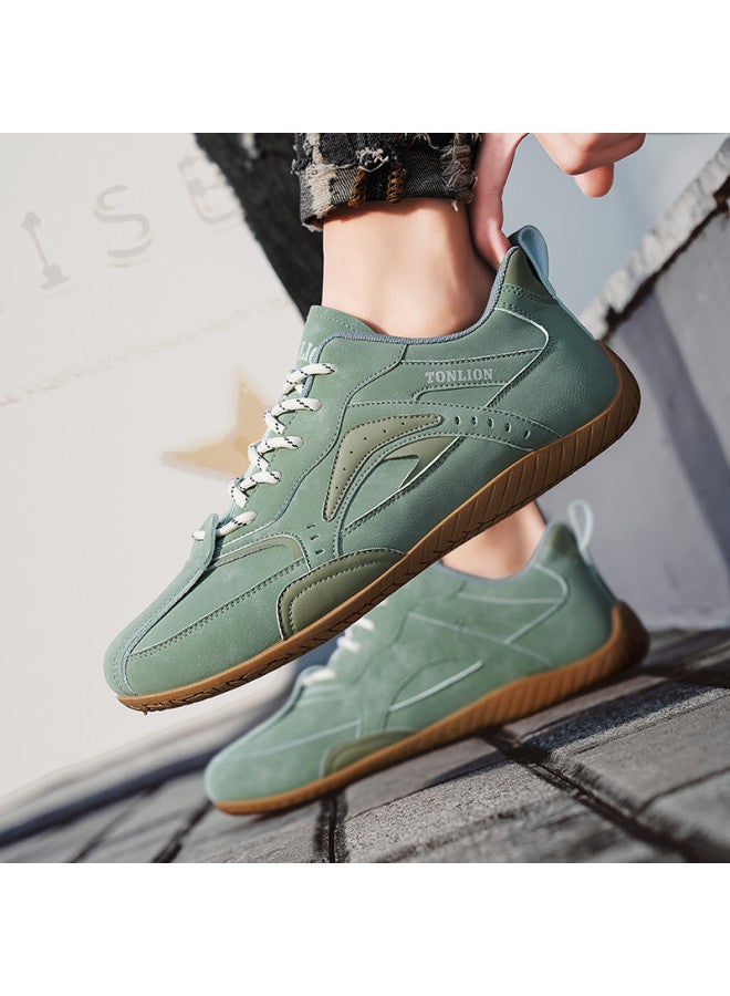 TonLion Lightweight Fashionable Flat Casual Shoes For Men - Trendy College Style, Unique Street Sneakers, Retro German Training Shoes - Image 3