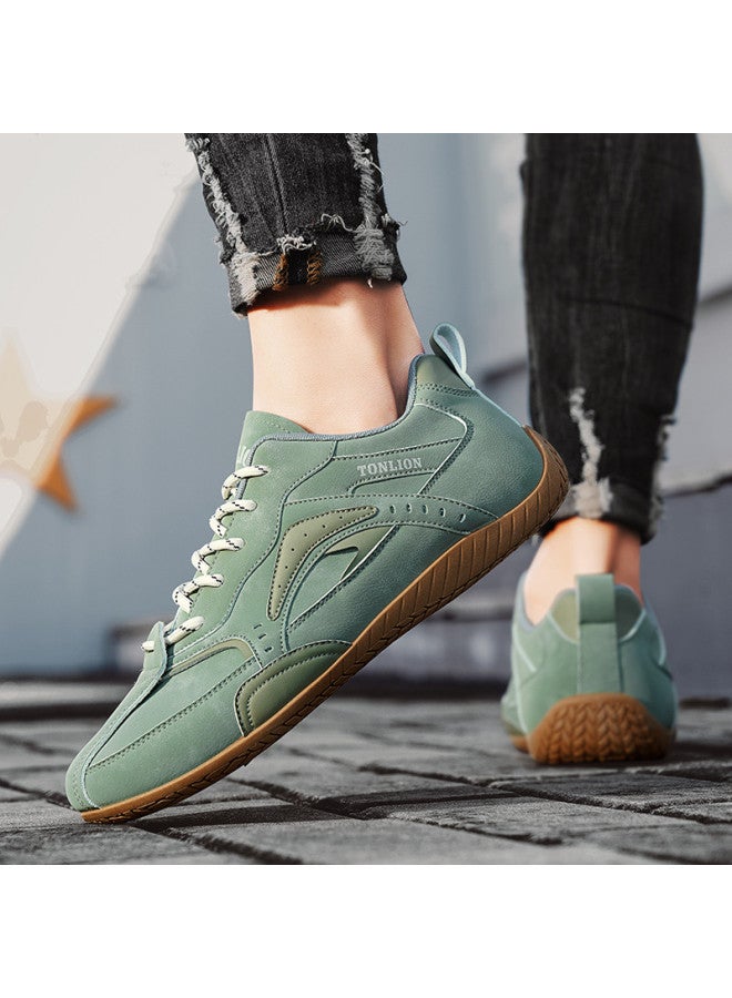 TonLion Lightweight Fashionable Flat Casual Shoes For Men - Trendy College Style, Unique Street Sneakers, Retro German Training Shoes - Image 5