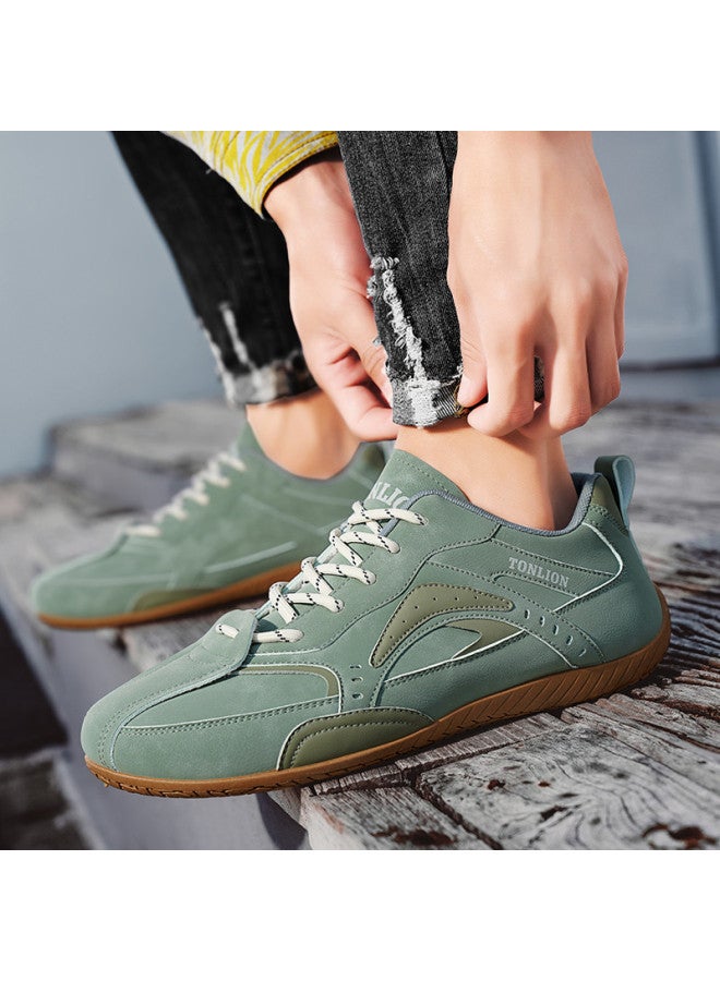 TonLion Lightweight Fashionable Flat Casual Shoes For Men - Trendy College Style, Unique Street Sneakers, Retro German Training Shoes - Image 2