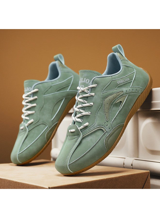 TonLion Lightweight Fashionable Flat Casual Shoes For Men - Trendy College Style, Unique Street Sneakers, Retro German Training Shoes - Image 4