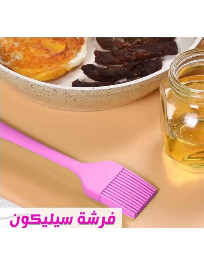 1 قطعه من فرشاة الزيت السيلكون مقاومة للحرارة-متعدد الألوان - Image 2