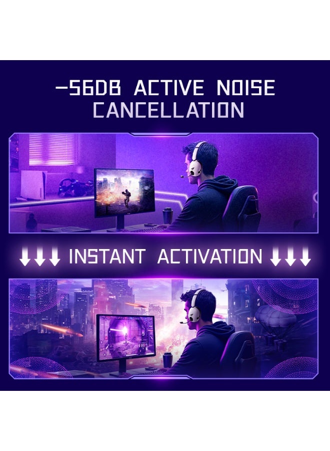 Picun Wireless Gaming Headset, 7.1 Surround Sound Gaming Headphones Bluetooth ENC Noise Canceling Mic, Bluetooth Headset for PC PS5 PS4 Mac Switch - Image 4