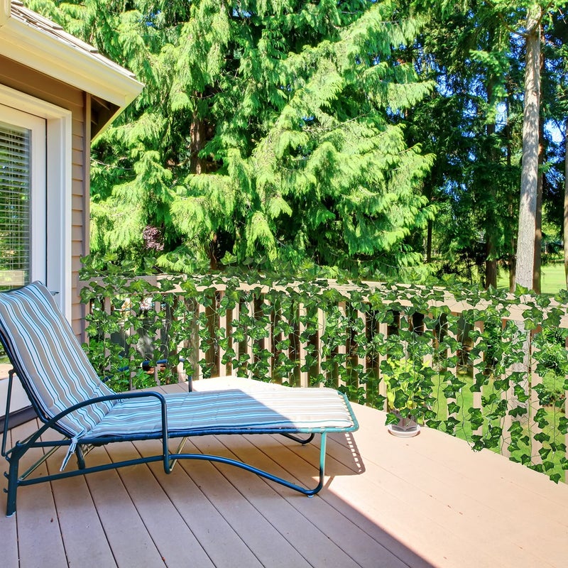 Beebel Ivy Garland 85Ft 12 Strands Artificial Fake Ivy Leaves Greenery Leaves Hanging Vines Plant Leaves Garland Home Garden Poison Ivy Costume - Image 5