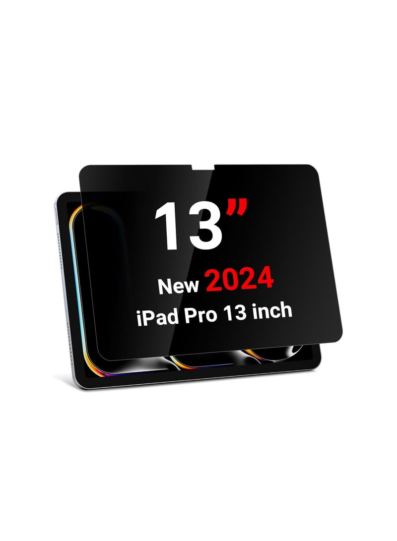 iPad Pro 13 Privacy Screen Protector M4 Chip 2024, Anti Spy Anti Blue Light Glare Privacy Filter, PET Ipad Privacy Screen Protector for Ipad Pro 13 inch, 【Landscape Privacy】 - Image 1