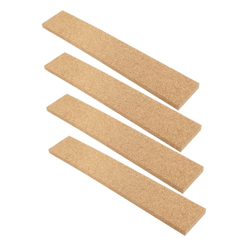 4Pcs Natural Cork Strip Wall Sticker Memo Board With Adhesive For Office Home Decor - Image 2