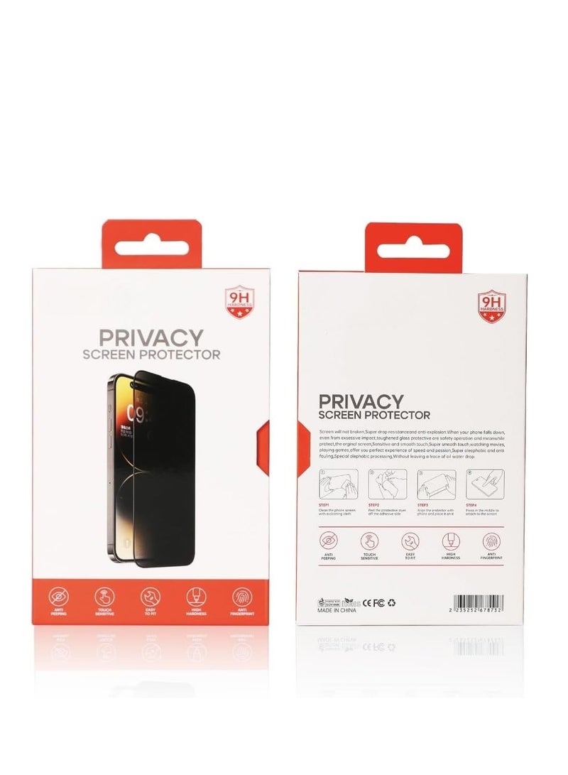 iPhone 12/12 Pro Privacy Screen Protector - Anti-Spy Tempered Glass Film, 9H Hardness, Bubble-Free