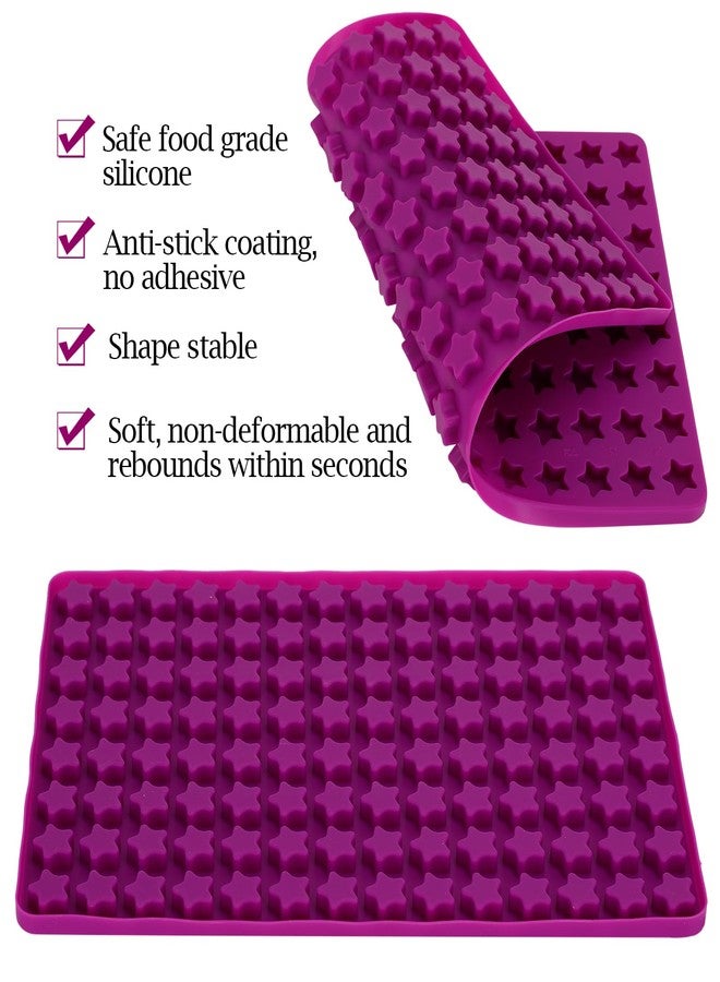Siutaga Mini Star Silicone Molds Gummy Molds for Cake Decoration Cupcake Toppers DIY Chocolate Fondant Candy Crafting Project - Image 4