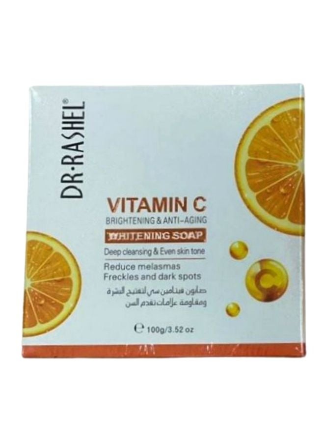 DR. RASHEL Vitamin C Brightening And Anti-Aging Whitening Soap Orange 100grams - Image 2