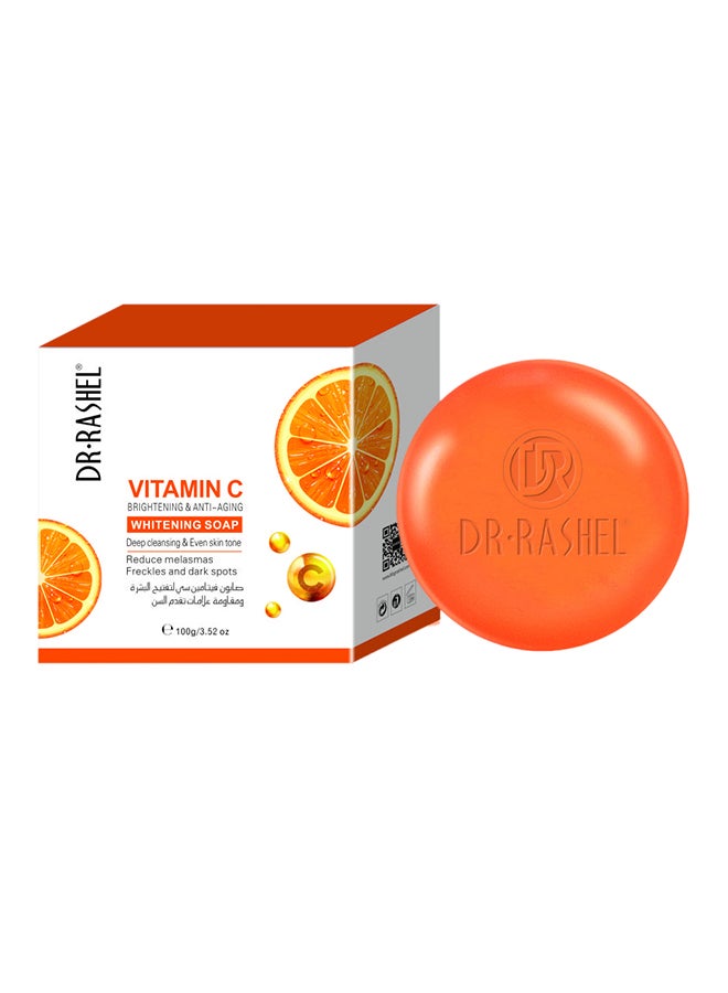 DR. RASHEL Vitamin C Brightening And Anti-Aging Whitening Soap Orange 100grams - Image 1
