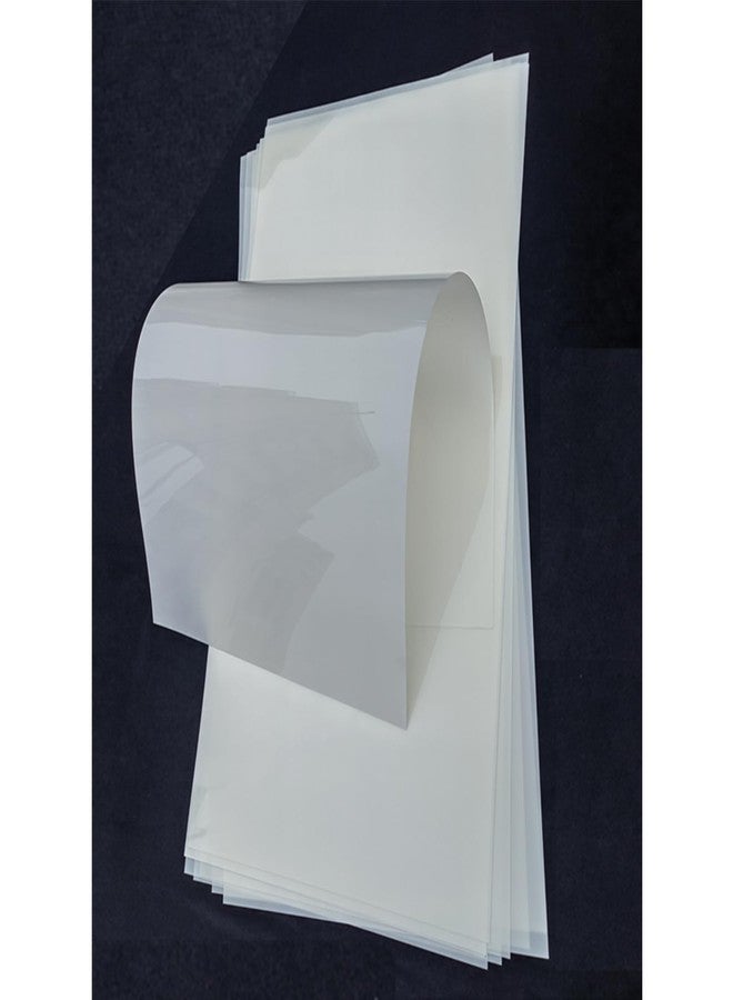BANLTRE 12 x 24 Flat Packaging Mylar Sheet Milky Translucent PET Blank Stencil Making Sheet for Cutting, Cut Tool Template Material -Thick .01"/10 mil, 8 Sheets (Flat Packaging) - Image 1
