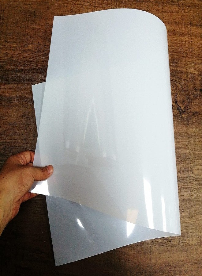 BANLTRE 12 x 24 Flat Packaging Mylar Sheet Milky Translucent PET Blank Stencil Making Sheet for Cutting, Cut Tool Template Material -Thick .01"/10 mil, 8 Sheets (Flat Packaging) - Image 5