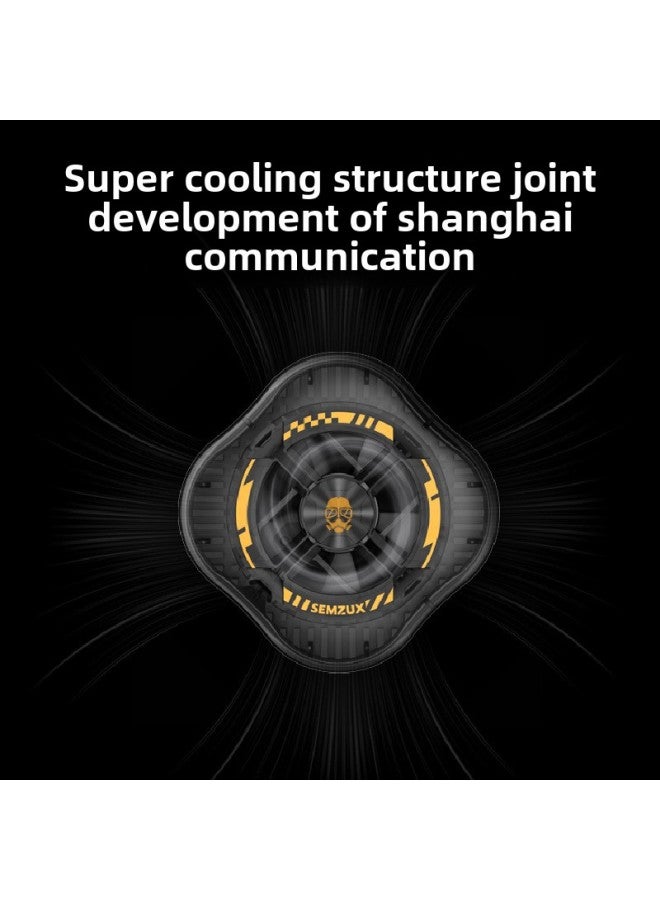 Mobile Phone Radiator Magnetic Semiconductor Refrigeration Wireless Mute Live Game Cooling Artifact For Apple Android-Product Color:Ice Black (white Box) - Image 4