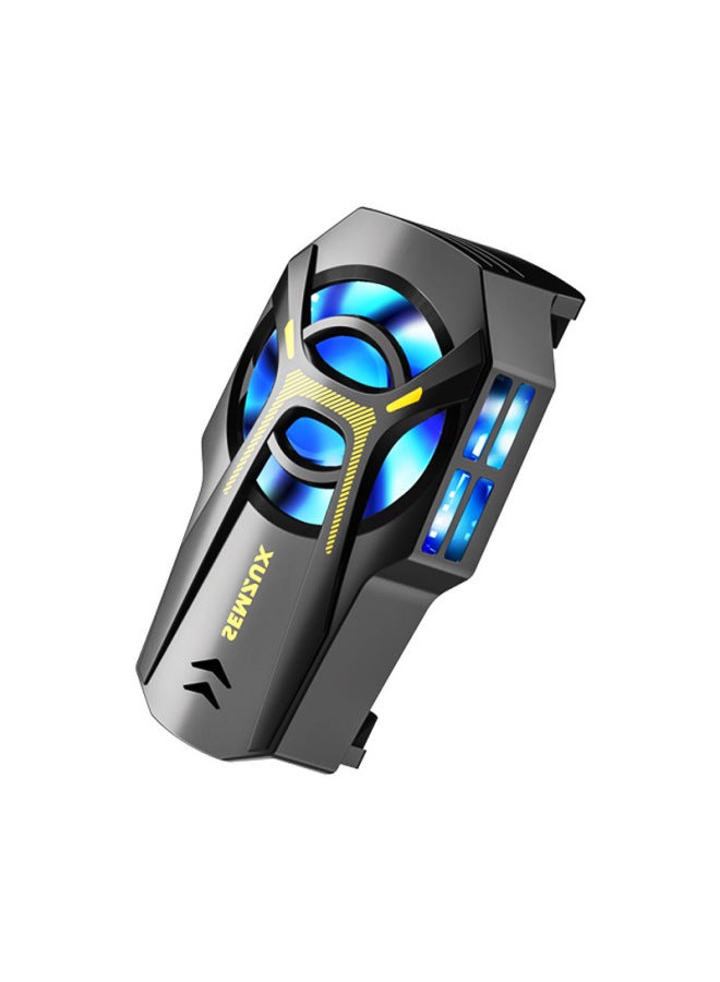 Mobile Phone Radiator Magnetic Semiconductor Refrigeration Wireless Mute Live Game Cooling Artifact For Apple Android-Product Color:Ice Black (white Box) - Image 1